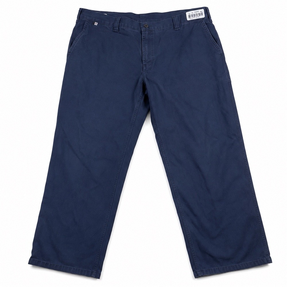 Carhartt FR Flame Resistant Work Pants Mens 40x30 Navy Straight Work Chinos